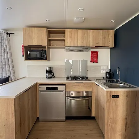 Mobilhome De Gamme Avec Vue Exceptionnelle Sur Le Bassin Arcachon - 6 Personnes Semesterbostad Lège-Cap-Ferret