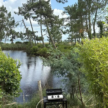 Semesterbostad Mobilhome De Gamme Avec Vue Exceptionnelle Sur Le Bassin Arcachon - 6 Personnes Lège-Cap-Ferret