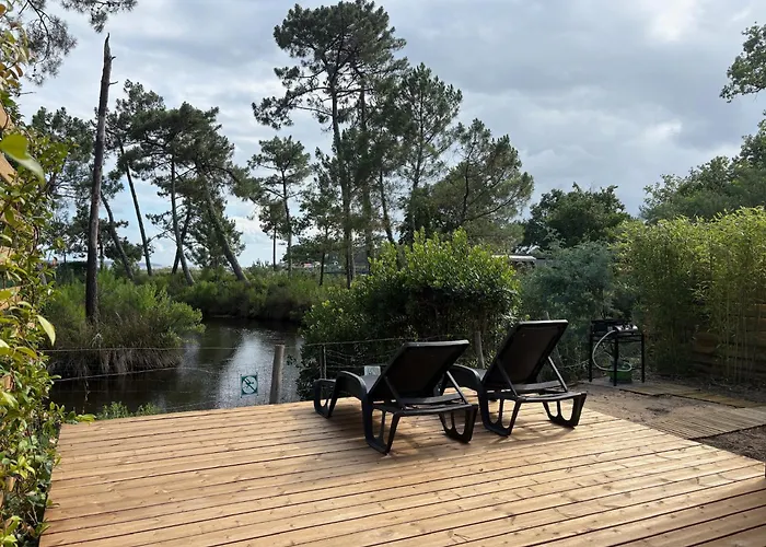 Mobilhome De Gamme Avec Vue Exceptionnelle Sur Le Bassin Arcachon - 6 Personnes * Lège-Cap-Ferret