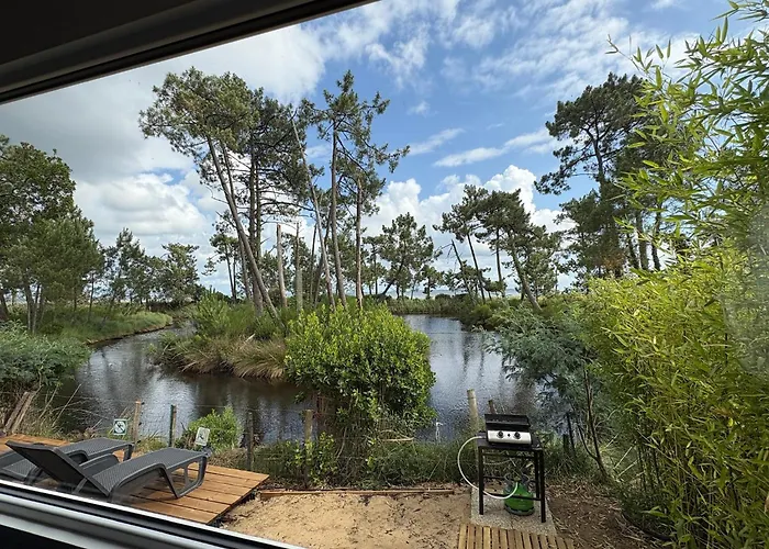 Mobilhome De Gamme Avec Vue Exceptionnelle Sur Le Bassin Arcachon - 6 Personnes *