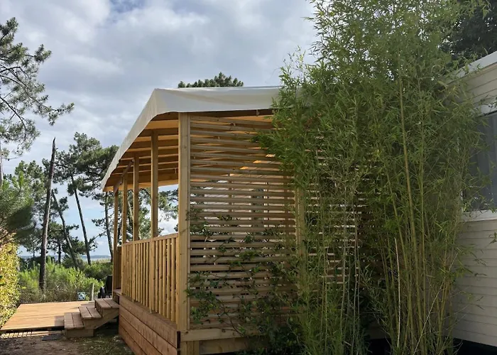 Mobilhome De Gamme Avec Vue Exceptionnelle Sur Le Bassin Arcachon - 6 Personnes Lège-Cap-Ferret